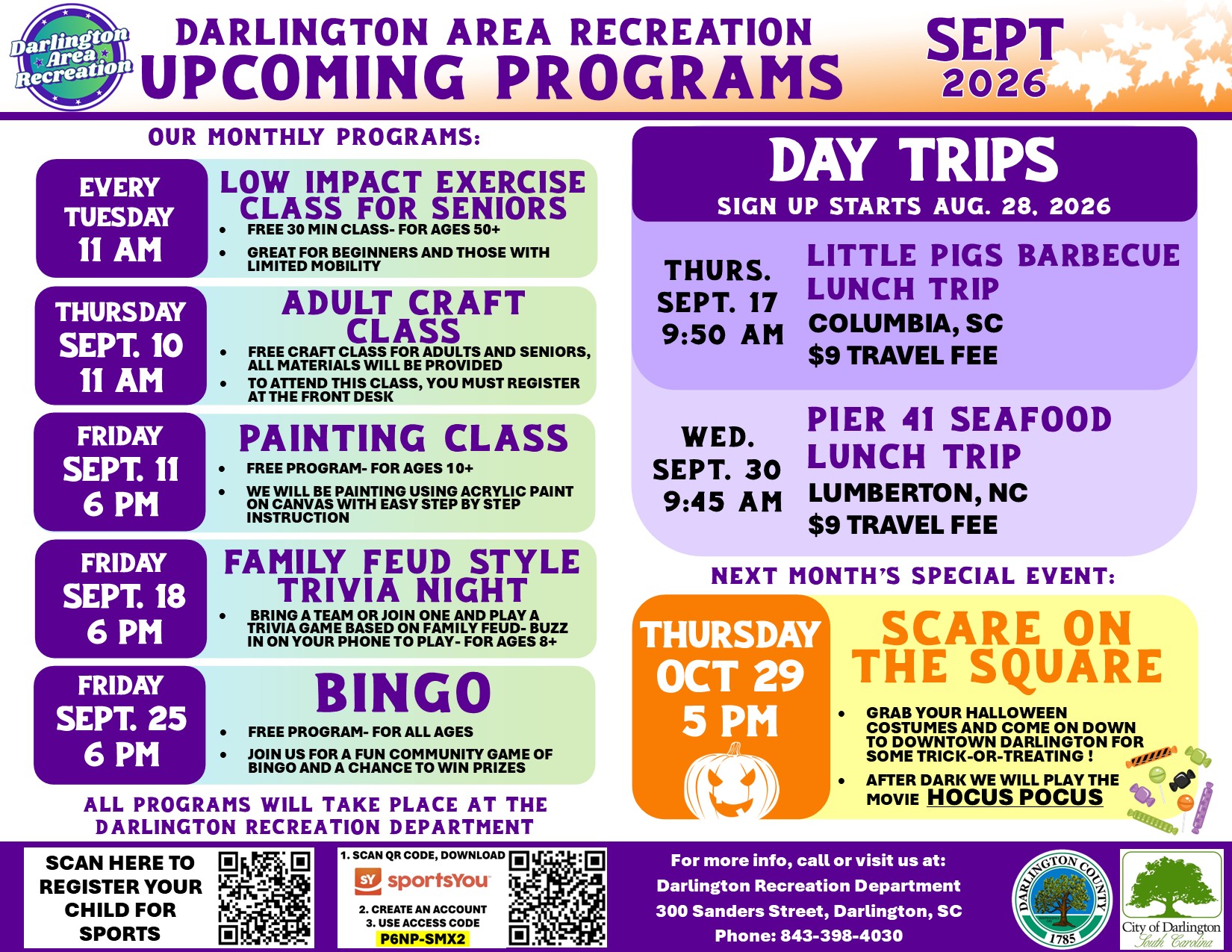September Programs
